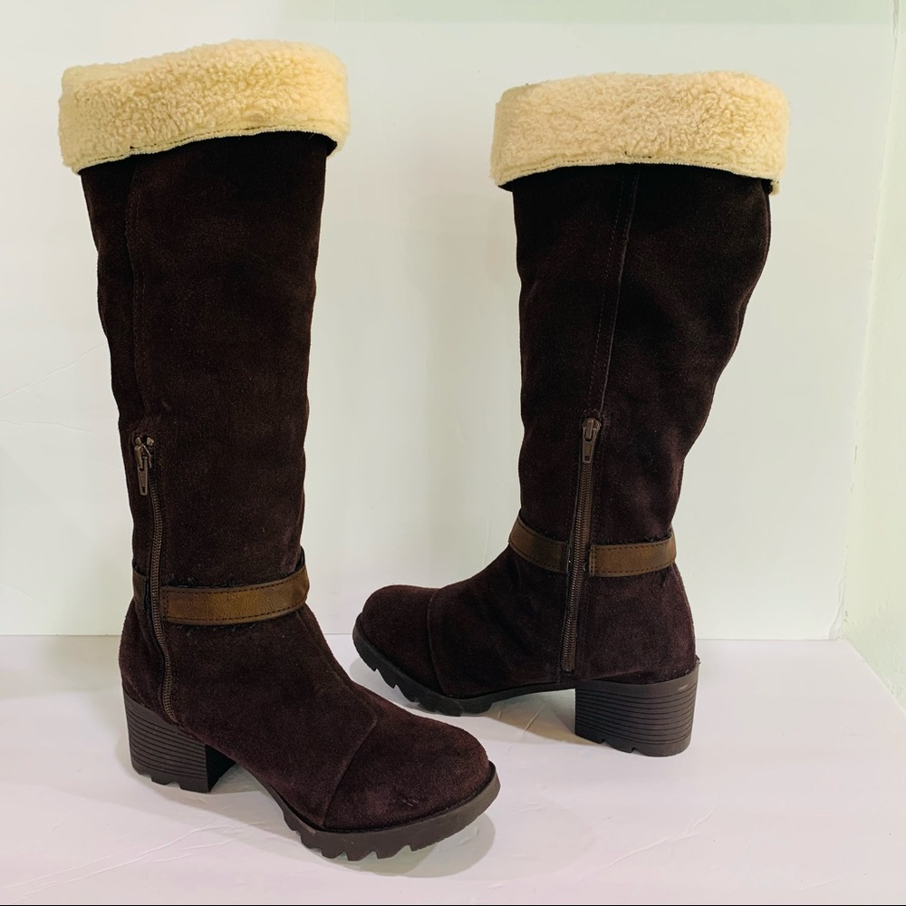 BEARPAW Stephanie Knee-High Boot Walnut Size 8